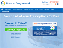 Tablet Screenshot of discountdrugnetwork.com